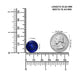 19.79ct Round GIA Certified AAAA Tanzanite Gemstone 15.44 x 15.63 x 11.69 mm