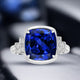 27.14ct Cushion GIA Certified AAAA Tanzanite Gemstone 16.59 x 16.58 x 12.36 mm