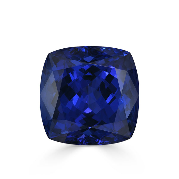 31.50ct Cushion GIA Certified AAAA Tanzanite Gemstone 18.51 x 17.51 x 12.27 mm