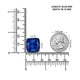 34.14ct Cushion GIA Certified AAAA Tanzanite Gemstone 18.72 x 18.66 x 13.31 mm