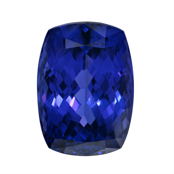 57.56ct Cushion GIA Certified AAAA Tanzanite Gemstone 25.88 x 18.38 x 14.65 mm