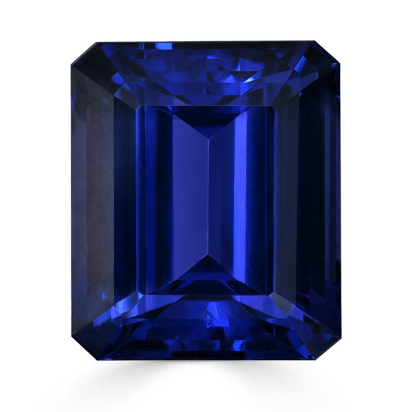 24.19ct Emerald Cut GIA Certified AAAA Tanzanite Gemstone 17.82 x 15.08 x 9.99 mm