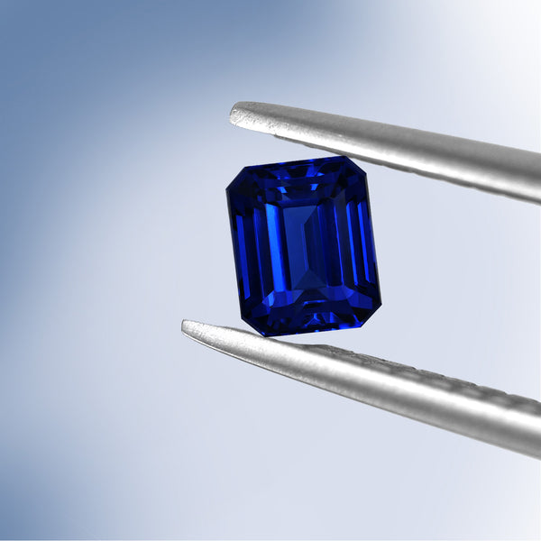 38.24ct Emerald Cut GIA Certified AAAA Tanzanite Gemstone 18.51 x 15.86 x 13.42 mm