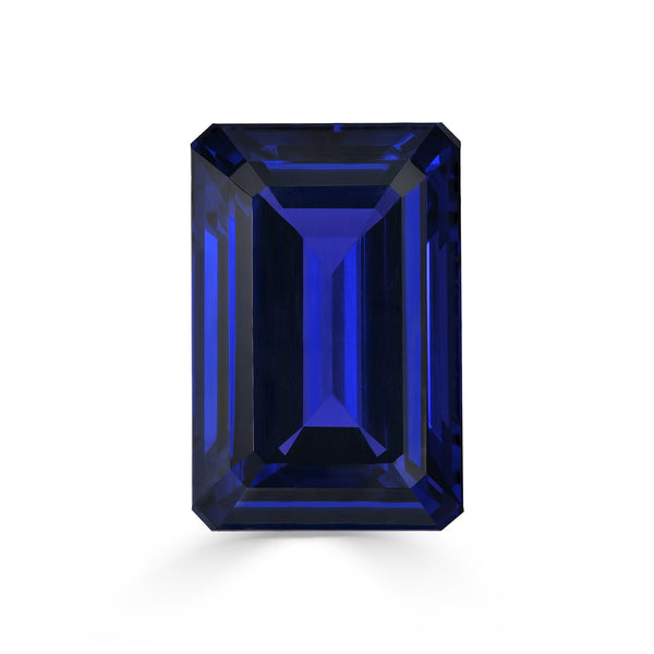 41.34ct Emerald Cut GIA Certified AAAA Tanzanite Gemstone 23.17 x 16.55 x 11.53 mm