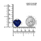 20.25ct Heart GIA Certified AAAA Tanzanite Gemstone 18.22 x 19.48 x 9.25 mm