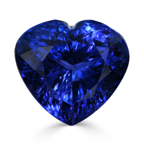 21.54ct Heart GIA Certified AAAA Tanzanite Gemstone 16.37 x 17.61 x 12.18 mm