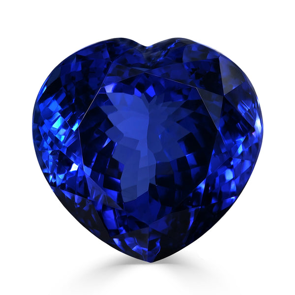 29.09ct Heart GIA Certified AAAA Tanzanite Gemstone 17.55 x 18.07 x 12.54 mm