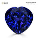 31.86ct Heart GIA Certified AAAA Tanzanite Gemstone 18.94 x 19.07 x 12.89 mm