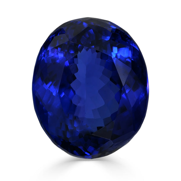 21.46ct Oval GIA Certified AAAA Tanzanite Gemstone 17.73 x 14.67 x 10.29 mm