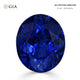 22.44ct Oval GIA Certified AAAA Tanzanite Gemstone 18.25 x 15.29 x 11.76 mm