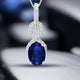 24.15ct Oval GIA Certified AAAA Tanzanite Gemstone 21.14 x 16.83 x 9.34 mm