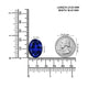 31.91ct Oval GIA Certified AAAA Tanzanite Gemstone 21.61 x 16.61 x 12.39 mm