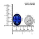 78.32ct Oval GIA Certified AAAA Tanzanite Gemstone 30.96 x 23.99 x 14.71 mm