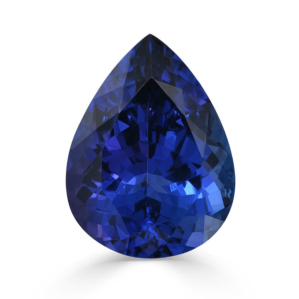 21.80ct Pear GIA Certified AAAA Tanzanite Gemstone 21.52 x 15.91 x 10.49 mm