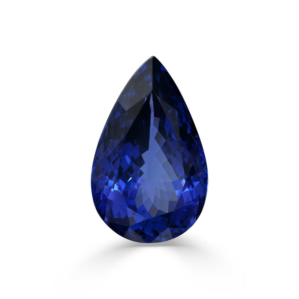 24.23ct Pear GIA Certified AAAA Tanzanite Gemstone 23.55 x 15.21 x 10.50 mm