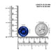 30.54ct Round GIA Certified AAAA Tanzanite Gemstone 19.00 x 19.06 x 12.92 mm