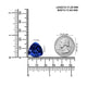 28.20ct Trillion GIA Certified AAAA Tanzanite Gemstone 17.65 x 17.29 x 13.42 mm