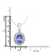 0.76ct Oval Tanzanite Pendant with 0.13 cttw Diamond