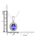 0.76ct Oval Tanzanite Pendant with 0.13 cttw Diamond