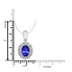 0.76ct Oval Tanzanite Pendant with 0.13 cttw Diamond