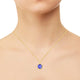 4.7ct Cushion Tanzanite Pendant with 0.12 cttw Diamond