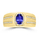 0.76ct Oval Tanzanite Ring with 0.31 cttw Diamond