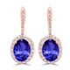 5.7ct Oval Tanzanite Earring with 0.63 cttw Diamond