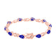 8.5ct Pear Shape Tanzanite Bracelet with 0.25 cttw Diamond