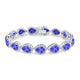 26.25ct Pear Shape Tanzanite Bracelet with 2.01 cttw Diamond