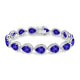 26.25ct Pear Shape Tanzanite Bracelet with 2.01 cttw Diamond