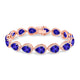 26.25ct Pear Shape Tanzanite Bracelet with 2.01 cttw Diamond