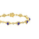 1.4ct Pear Tanzanite Bracelet with 3.68 cttw Diamond