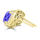 TMR121120 - Scarlett - Cushion Tanzanite and Diamond Earring Halo