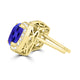 TMR121120 - Scarlett - Cushion Tanzanite and Diamond Earring Halo