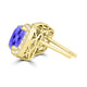 TMR121120 - Scarlett - Cushion Tanzanite and Diamond Earring Halo