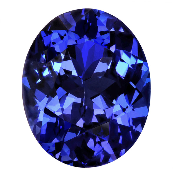 14.25ct Oval Certified AAAA Tanzanite Gemstone 17.14x13.80mm