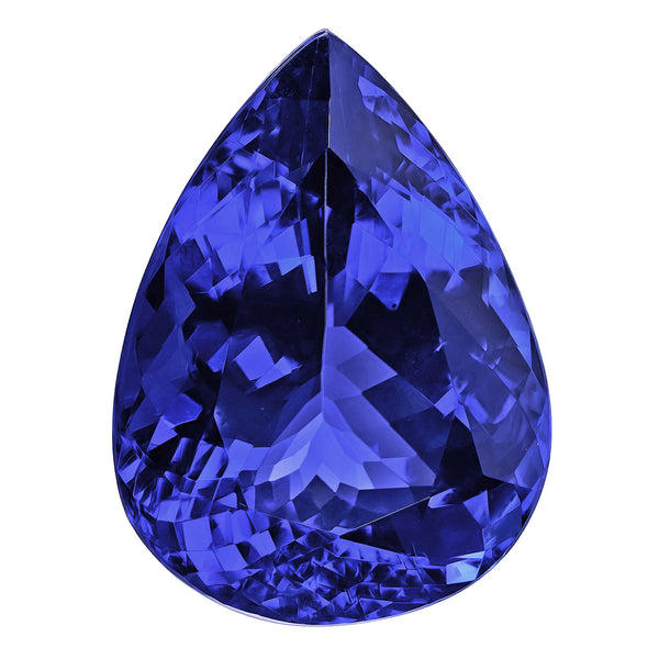 30.57ct Pear Certified AAAA Tanzanite Gemstone 24x17.8mm