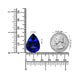 30.57ct Pear Certified AAAA Tanzanite Gemstone 24x17.8mm